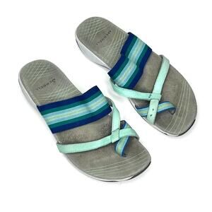 Merrell Zinna Flip Flop Slide Sandals Blue Shoe Size 8